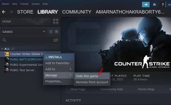How to Hide or Remove a Game From Steam (Step-by-Step Guide)